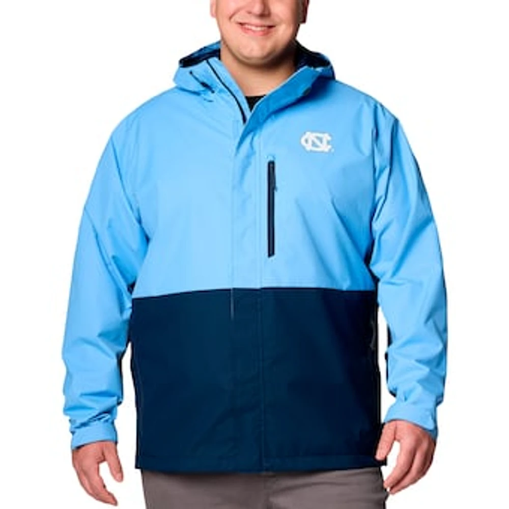 Men's Columbia  Navy North Carolina Tar Heels Big & Tall Field Bound Omni-Tech™ Full-Zip Jacket