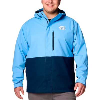 Men's Columbia  Navy North Carolina Tar Heels Big & Tall Field Bound Omni-Tech™ Full-Zip Jacket