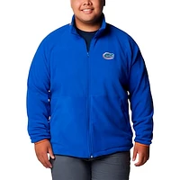 Men's Columbia  Royal Florida Gators Big & Tall Flanker™ IV Fleece Raglan Full-Zip Jacket