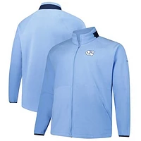 Men's Columbia Carolina Blue North Tar Heels Big & Tall Flanker™ IV Fleece Raglan Full-Zip Jacket