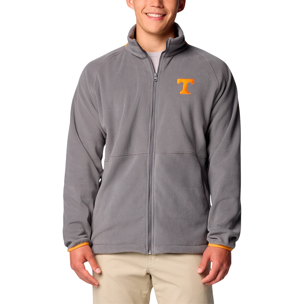 Men's Columbia  Gray Tennessee Volunteers Big & Tall Flanker™ IV Fleece Raglan Full-Zip Jacket