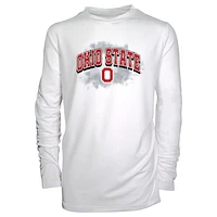 Toddler Garb White Ohio State Buckeyes Jesse Long Sleeve Sun Shirt