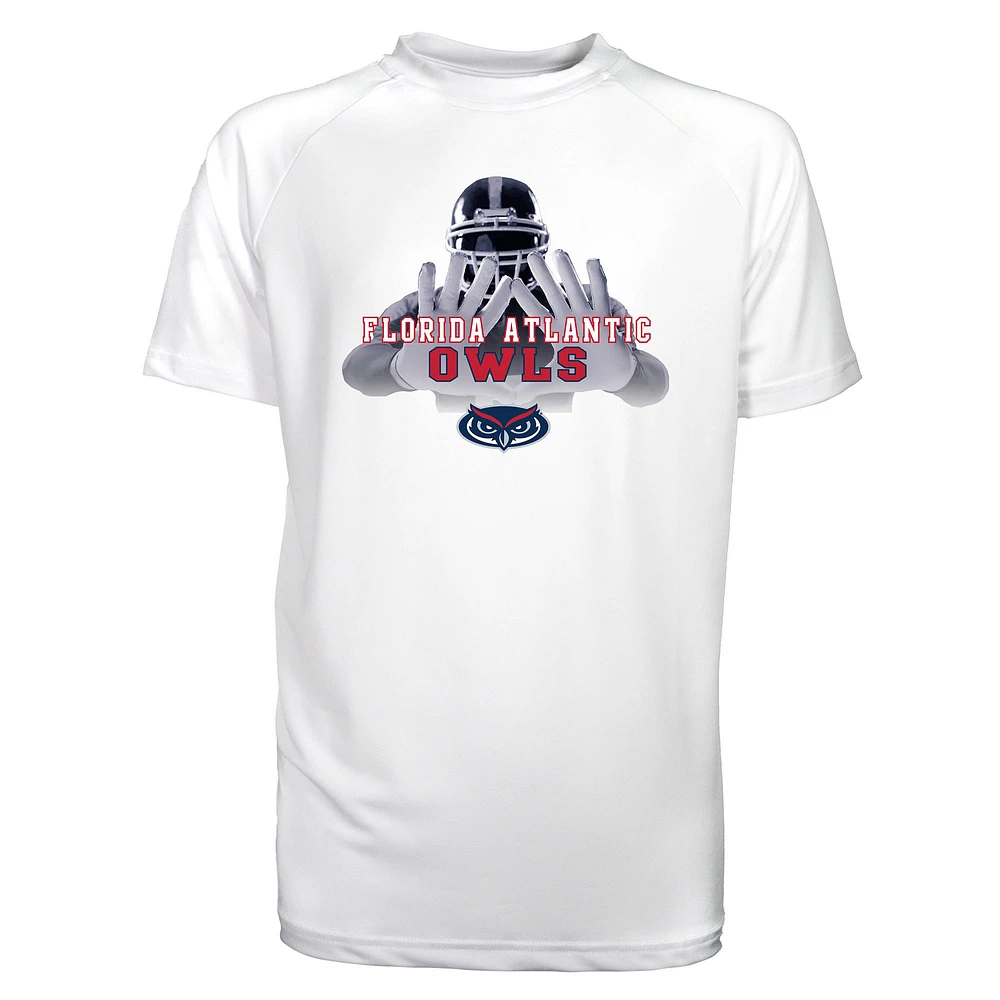 Toddler Garb White Florida Atlantic Owls Kevin Raglan Sun Shirt