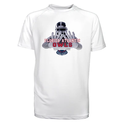 Toddler Garb White Florida Atlantic Owls Kevin Raglan Sun Shirt