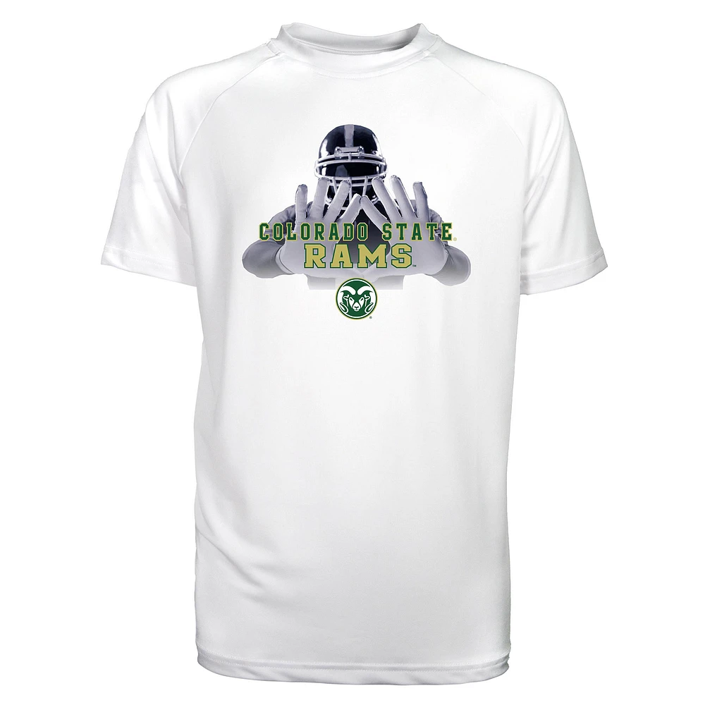 Toddler Garb White Colorado State Rams Kevin Raglan Sun Shirt
