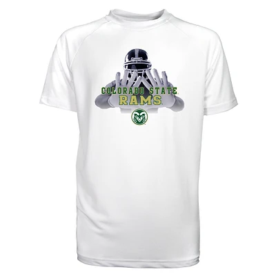 Toddler Garb White Colorado State Rams Kevin Raglan Sun Shirt