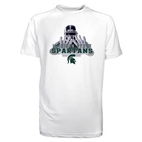Toddler Garb White Michigan State Spartans Kevin Raglan Sun Shirt