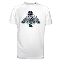 Toddler Garb White Michigan State Spartans Kevin Raglan Sun Shirt