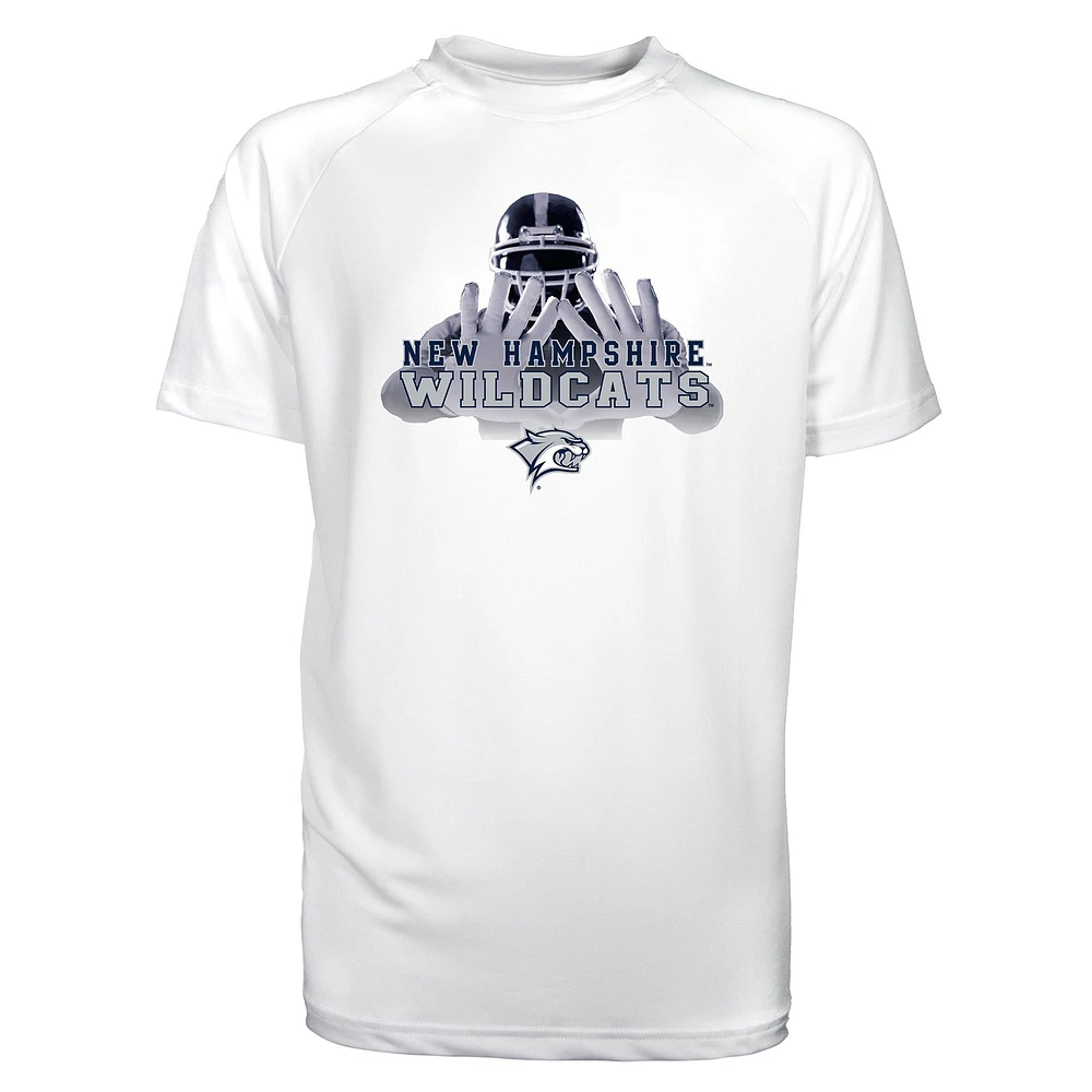 Toddler Garb White New Hampshire Wildcats Kevin Raglan Sun Shirt