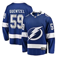 Men's Fanatics Jake Guentzel Blue Tampa Bay Lightning Home Premier Breakaway Player Jersey