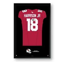 Marvin Harrison Jr. Arizona Cardinals Framed 27" x 39" Jersey Art Print