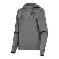 Women's Antigua Heather Jacksonville Jaguars Justice Pullover Hoodie