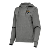 Women's Antigua Heather Jacksonville Jaguars Justice Pullover Hoodie