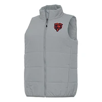 Women's Antigua  Gray Chicago Bears Experience Full-Zip Vest