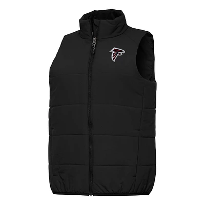 Women's Antigua  Black Atlanta Falcons Experience Full-Zip Vest