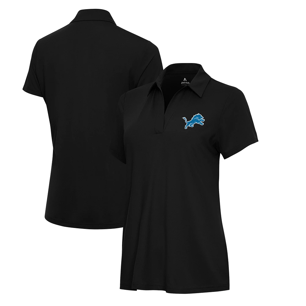 Women's Antigua Detroit Lions Era V-Neck Polo