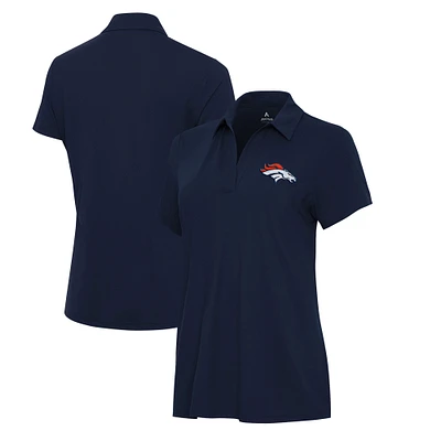 Women's Antigua  Navy Denver Broncos Era V-Neck Polo