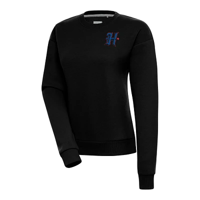 Women's Antigua Houston Texans Victory Pullover Sweatshirt