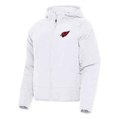 Women's Antigua  White Arizona Cardinals  Universe Full-Zip Hoodie Jacket