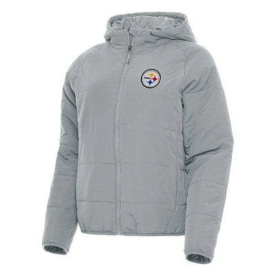 Women's Antigua Pittsburgh Steelers Universe Full-Zip Hoodie Jacket