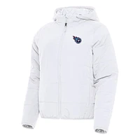 Women's Antigua  White Tennessee Titans  Universe Full-Zip Hoodie Jacket