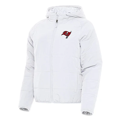 Women's Antigua  White Tampa Bay Buccaneers  Universe Full-Zip Hoodie Jacket