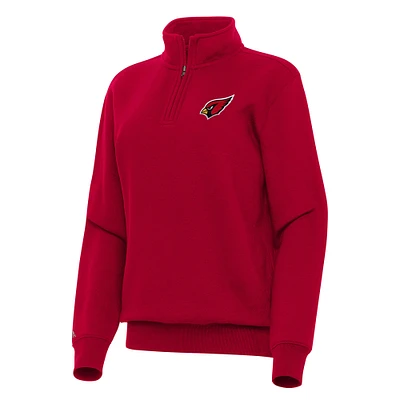Women's Antigua  Cardinal Arizona Cardinals Victory Quarter-Zip Top