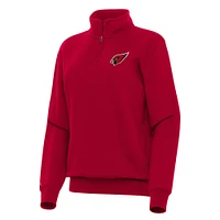 Women's Antigua  Cardinal Arizona Cardinals Victory Quarter-Zip Top