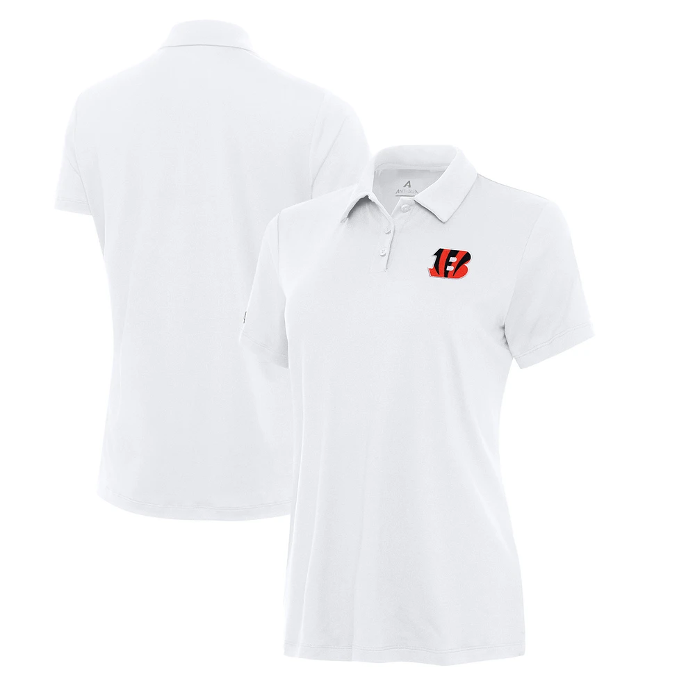 Women's Antigua Cincinnati Bengals Reprocess Polo