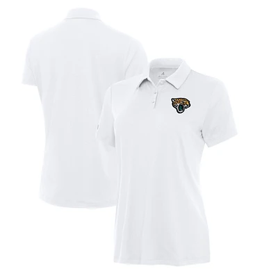 Women's Antigua  White Jacksonville Jaguars Reprocess Polo