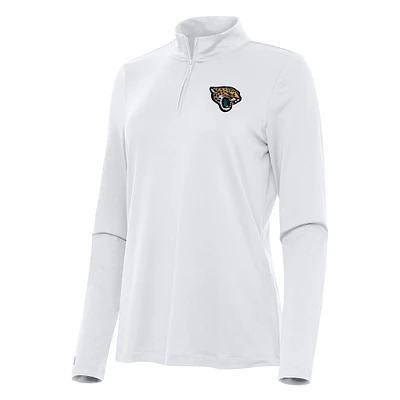 Women's Antigua Jacksonville Jaguars Reprocess Quarter-Zip Top