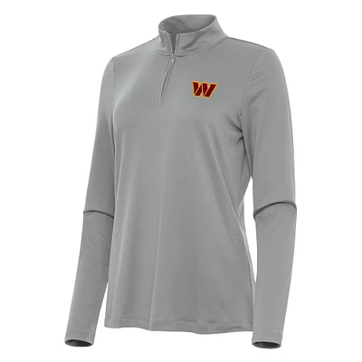 Women's Antigua Washington Commanders Reprocess Quarter-Zip Top