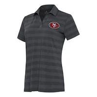 Women's Antigua  Pewter San Francisco 49ers Tunnel Polo