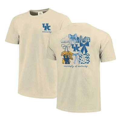 Unisex Image One Natural Kentucky Wildcats Comfort Colors Coquette T-Shirt