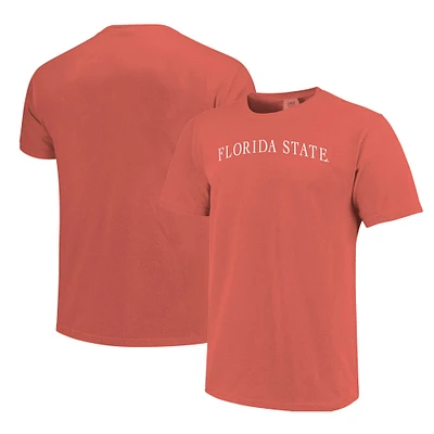 Unisex  Coral Florida State Seminoles Comfort Colors Fashion Color Arch T-Shirt