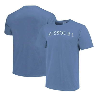 Unisex  Blue Missouri Tigers Comfort Colors Fashion Color Arch T-Shirt