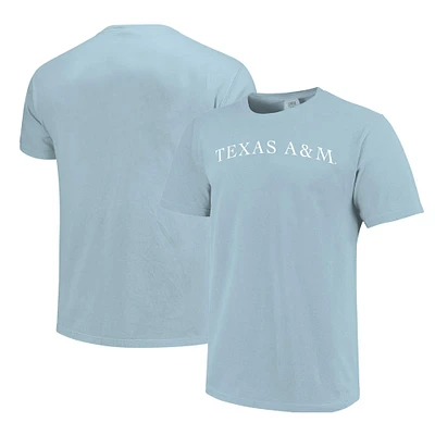 Unisex  Light Blue Texas A&M Aggies Comfort Colors Fashion Color Arch T-Shirt