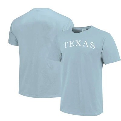 Unisex  Light Blue Texas Longhorns Comfort Colors Fashion Color Arch T-Shirt