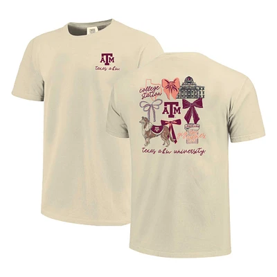 Unisex Image One Natural Texas A&M Aggies Comfort Colors Coquette T-Shirt