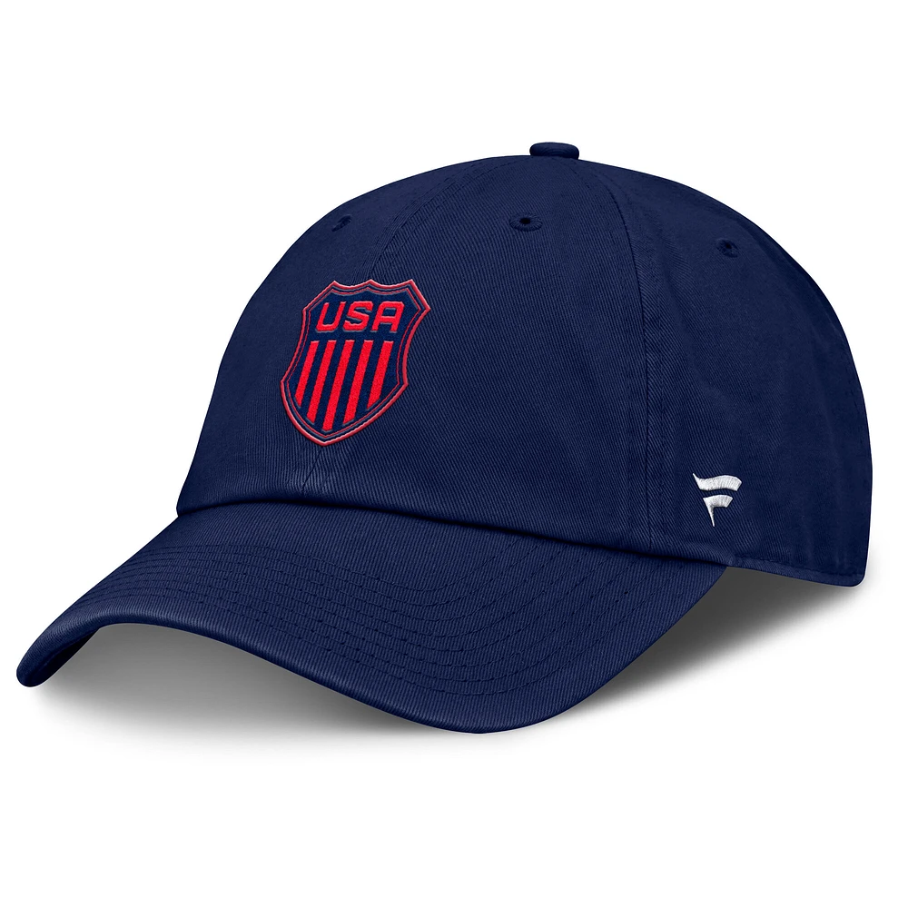 Women's Fanatics Navy USA 2025 4 Nations Face-Off Adjustable Hat