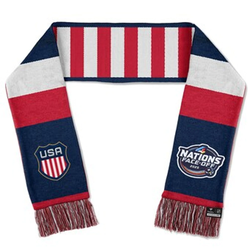 Fanatics Navy/White USA 2025 4 Nations Face-Off Scarf