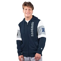 Men's G-III Sports by Carl Banks Navy Dallas Cowboys Extreme Full-Zip Hoodie