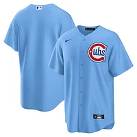 Men's Nike  Light Blue Chicago Cubs Alternate 2 Replica Jersey