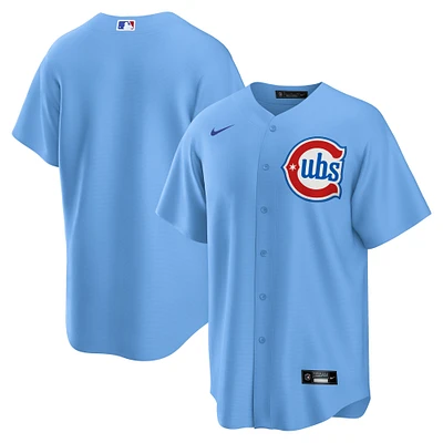 Men's Nike  Light Blue Chicago Cubs Alternate 2 Replica Jersey