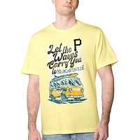 Men's Margaritaville Yellow Pittsburgh Pirates Bus Waves Graphic T-Shirt