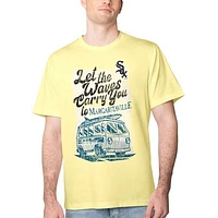Men's Margaritaville Yellow Chicago White Sox Bus Waves Graphic T-Shirt