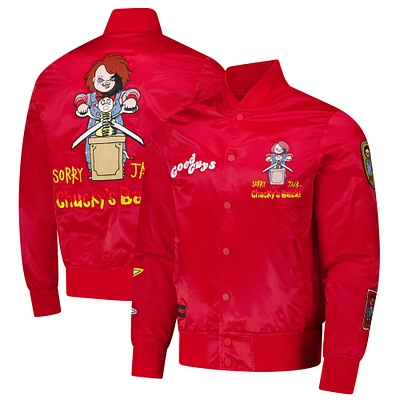 Men's Freeze Max  Red Chucky Sorry Jack Satin Full-Zip Jacket