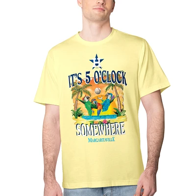 Men's Margaritaville Yellow Houston Astros Five O'Clock Graphic T-Shirt