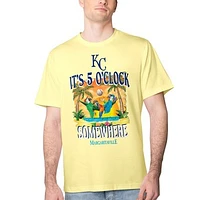 Men's Margaritaville Yellow Kansas City Royals Five O'Clock Graphic T-Shirt