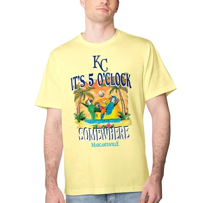 Men's Margaritaville Yellow Kansas City Royals Five O'Clock Graphic T-Shirt